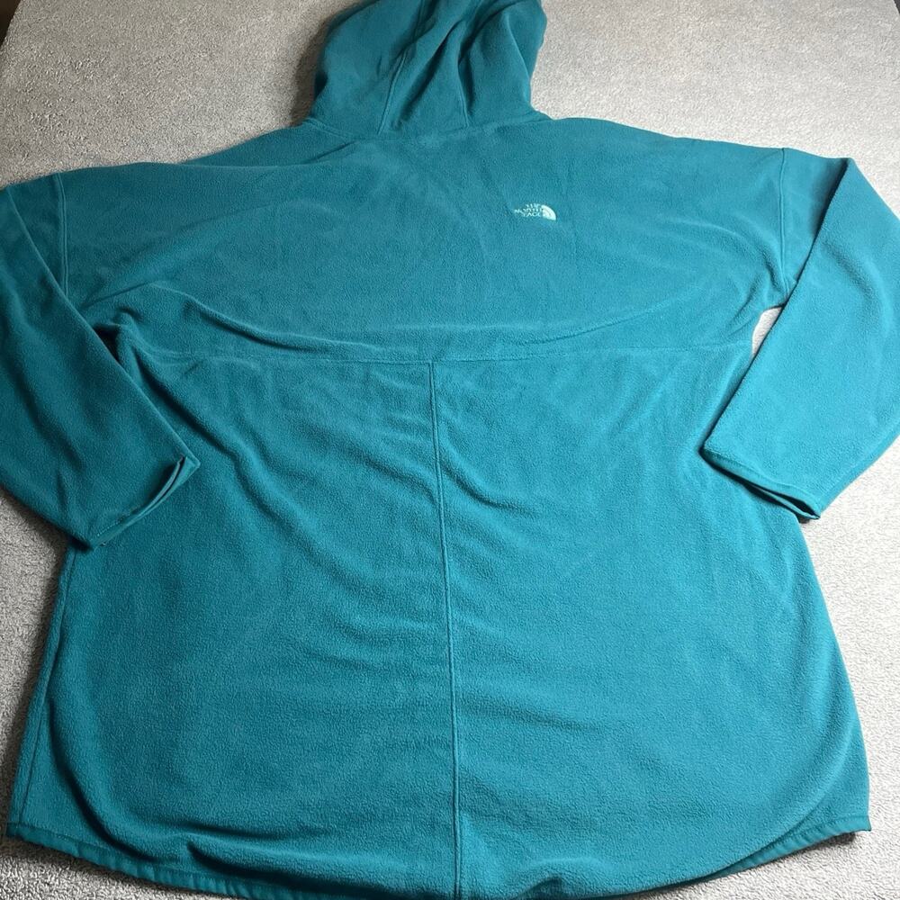 The North Face Glacier Women’s Fleece Pullover Hoodie Teal Blue XL B269
